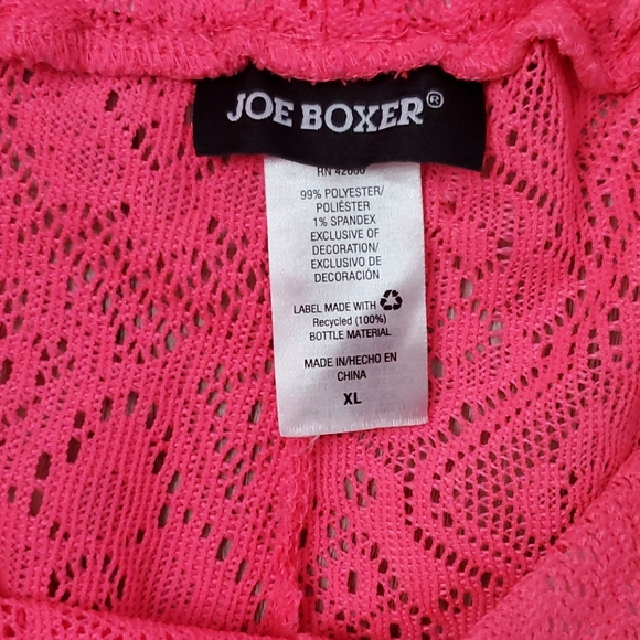 Joe Boxer Neon Pink Swim Cover-up Shorts - Picture 3 of 3